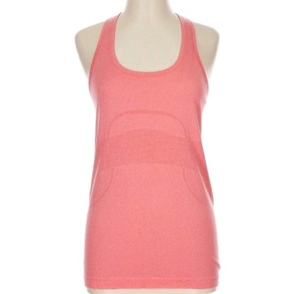 Lululemon Swiftly Tech Racerback Tank Top Womens 10 Running Gym Yoga Orange‎